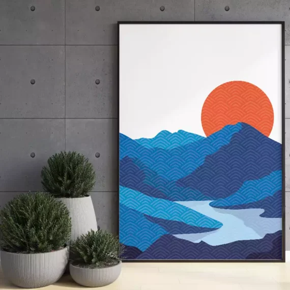 Japanese Sunshine - Modern Dekoratif Duvar Tablosu
