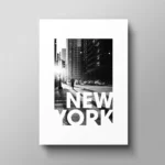 Black New York City Poster