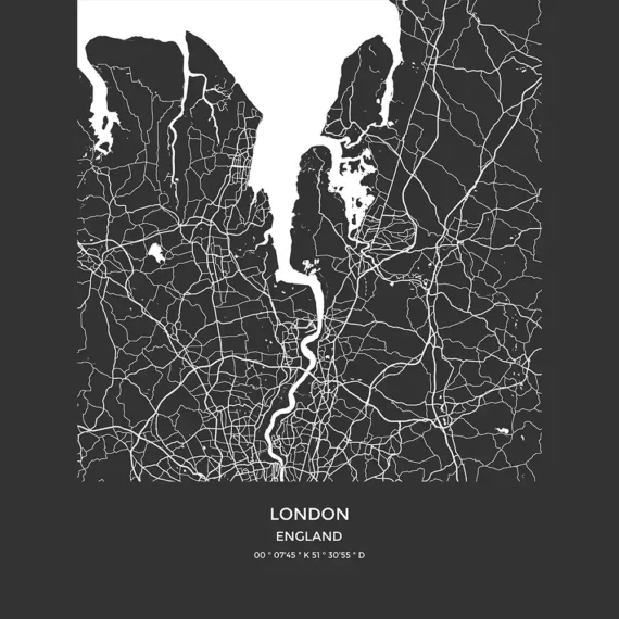 Maps - London Dekoratif Duvar Tablosu